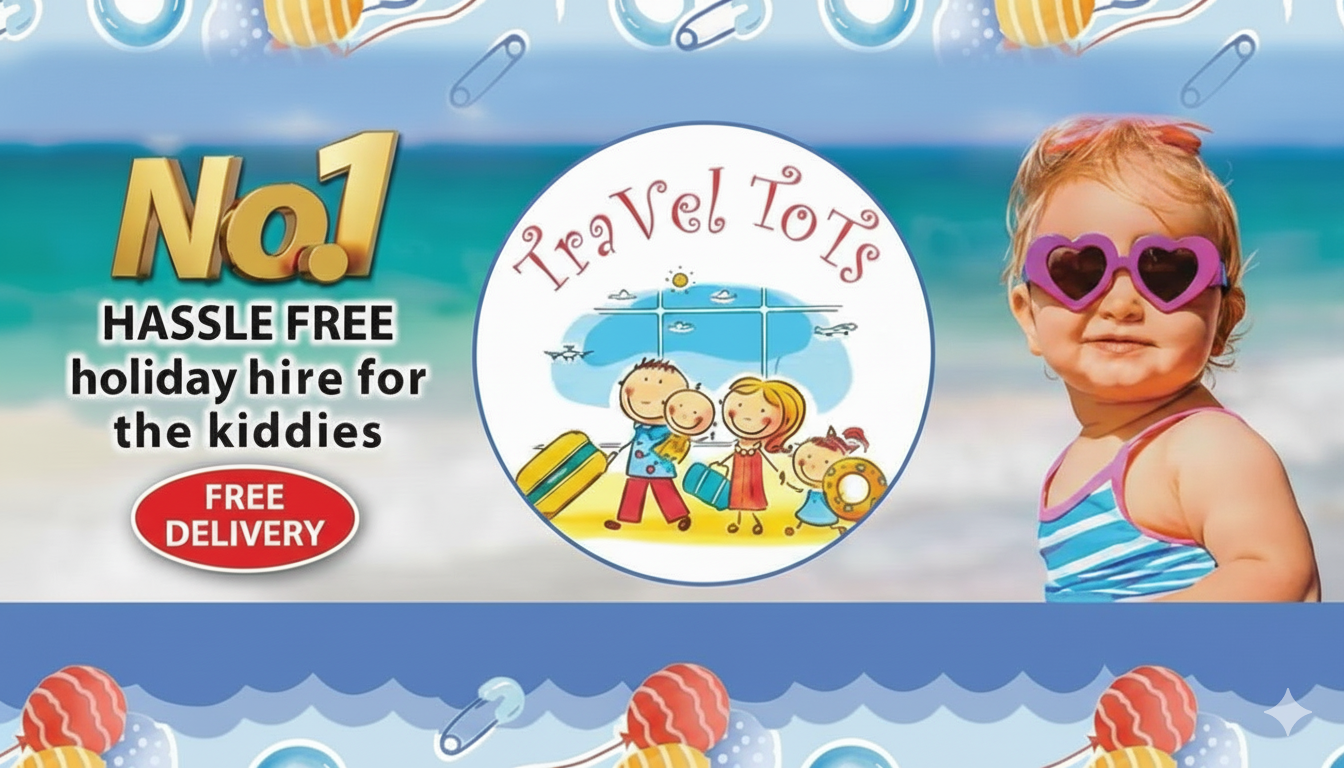 Travel Tots - Quality baby equipment rental in Los Alcázares, Spain. Car seats, travel cots, prams, and strollers for families.